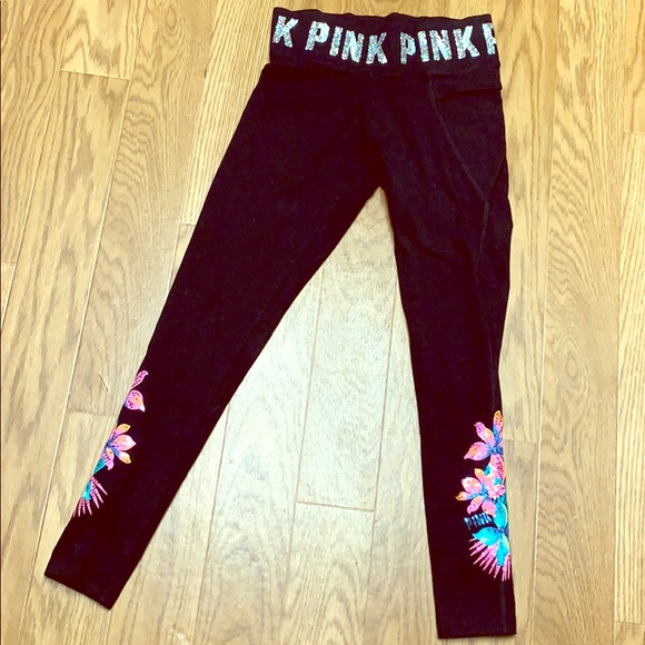 PINK Victoria's Secret Pants - Victoria Secrets PINK full length bling leggings